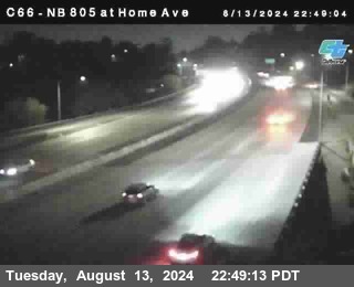 NB 805 at Home Ave (On Ramp)