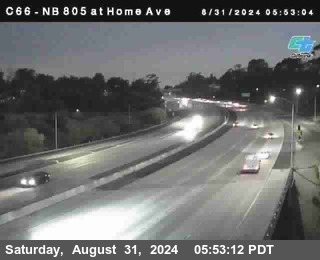 NB 805 at Home Ave (On Ramp)