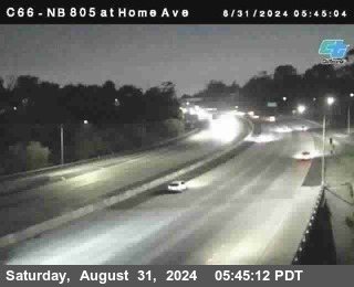 NB 805 at Home Ave (On Ramp)