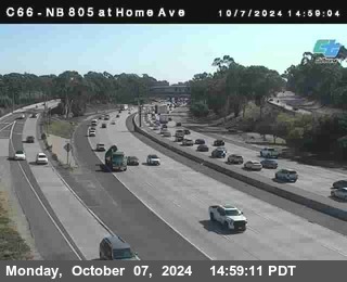 NB 805 at Home Ave (On Ramp)