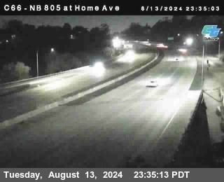 NB 805 at Home Ave (On Ramp)