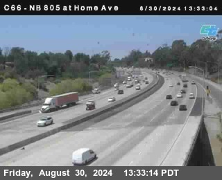 NB 805 at Home Ave (On Ramp)