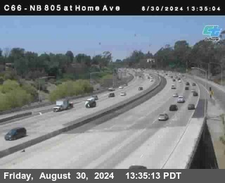 NB 805 at Home Ave (On Ramp)