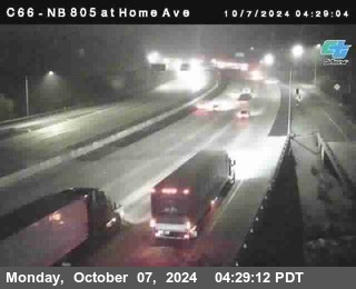 NB 805 at Home Ave (On Ramp)