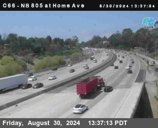 NB 805 at Home Ave (On Ramp)