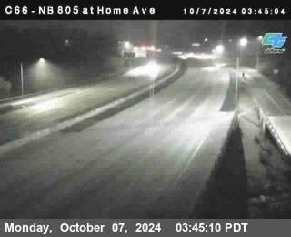 NB 805 at Home Ave (On Ramp)