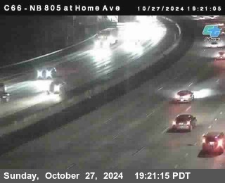 NB 805 at Home Ave (On Ramp)