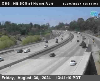 NB 805 at Home Ave (On Ramp)