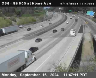 NB 805 at Home Ave (On Ramp)