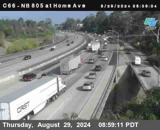 NB 805 at Home Ave (On Ramp)