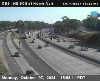 NB 805 at Home Ave (On Ramp)