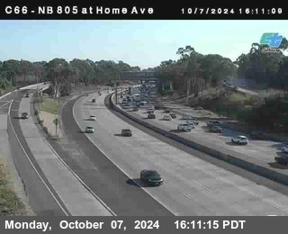 NB 805 at Home Ave (On Ramp)