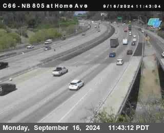 NB 805 at Home Ave (On Ramp)