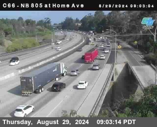 NB 805 at Home Ave (On Ramp)