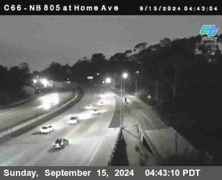 NB 805 at Home Ave (On Ramp)