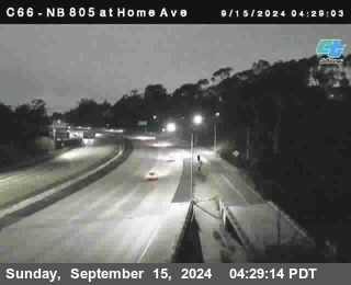 NB 805 at Home Ave (On Ramp)