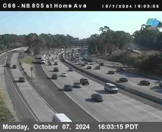 NB 805 at Home Ave (On Ramp)