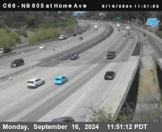 NB 805 at Home Ave (On Ramp)