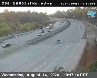 NB 805 at Home Ave (On Ramp)