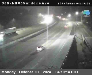 NB 805 at Home Ave (On Ramp)