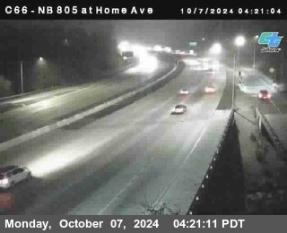 NB 805 at Home Ave (On Ramp)