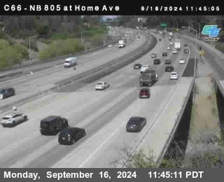 NB 805 at Home Ave (On Ramp)