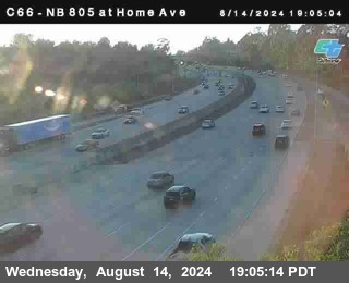 NB 805 at Home Ave (On Ramp)