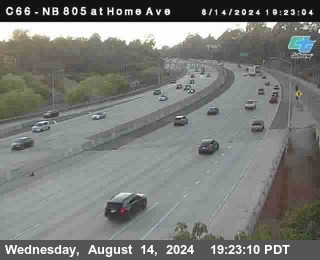 NB 805 at Home Ave (On Ramp)