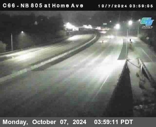 NB 805 at Home Ave (On Ramp)