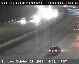 NB 805 at Home Ave (On Ramp)