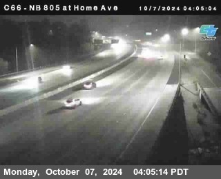 NB 805 at Home Ave (On Ramp)