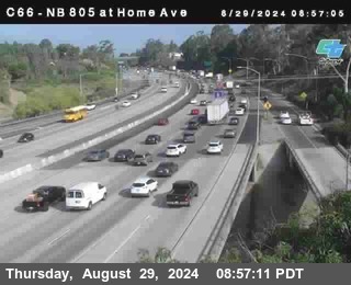 NB 805 at Home Ave (On Ramp)