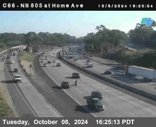 NB 805 at Home Ave (On Ramp)