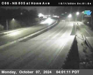 NB 805 at Home Ave (On Ramp)