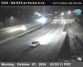 NB 805 at Home Ave (On Ramp)