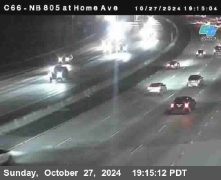 NB 805 at Home Ave (On Ramp)