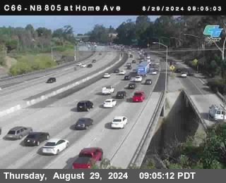 NB 805 at Home Ave (On Ramp)