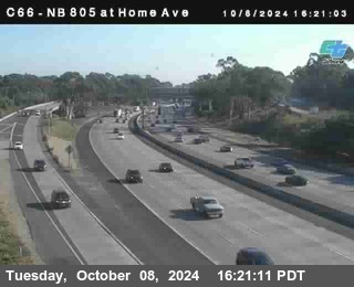 NB 805 at Home Ave (On Ramp)