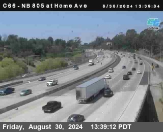 NB 805 at Home Ave (On Ramp)