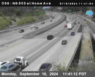 NB 805 at Home Ave (On Ramp)