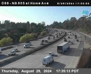 NB 805 at Home Ave (On Ramp)