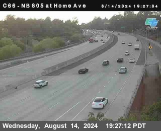 NB 805 at Home Ave (On Ramp)