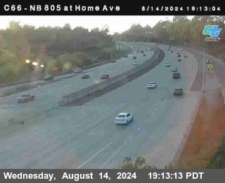 NB 805 at Home Ave (On Ramp)