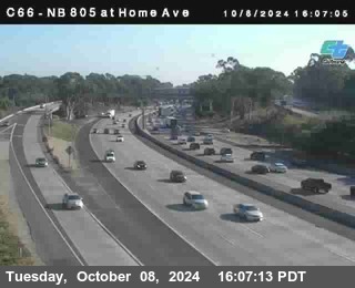 NB 805 at Home Ave (On Ramp)