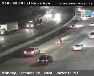 NB 805 at Home Ave (On Ramp)