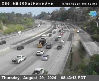 NB 805 at Home Ave (On Ramp)