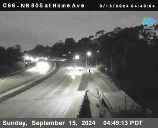 NB 805 at Home Ave (On Ramp)