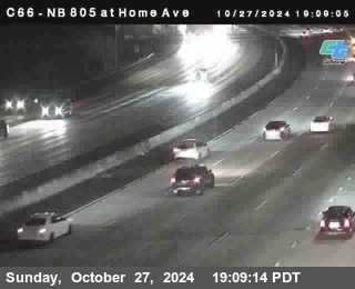 NB 805 at Home Ave (On Ramp)