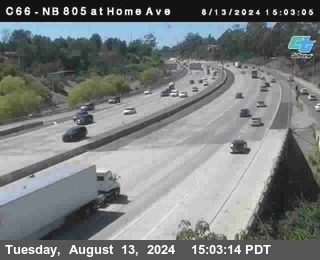 NB 805 at Home Ave (On Ramp)