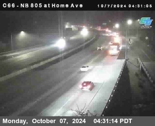 NB 805 at Home Ave (On Ramp)